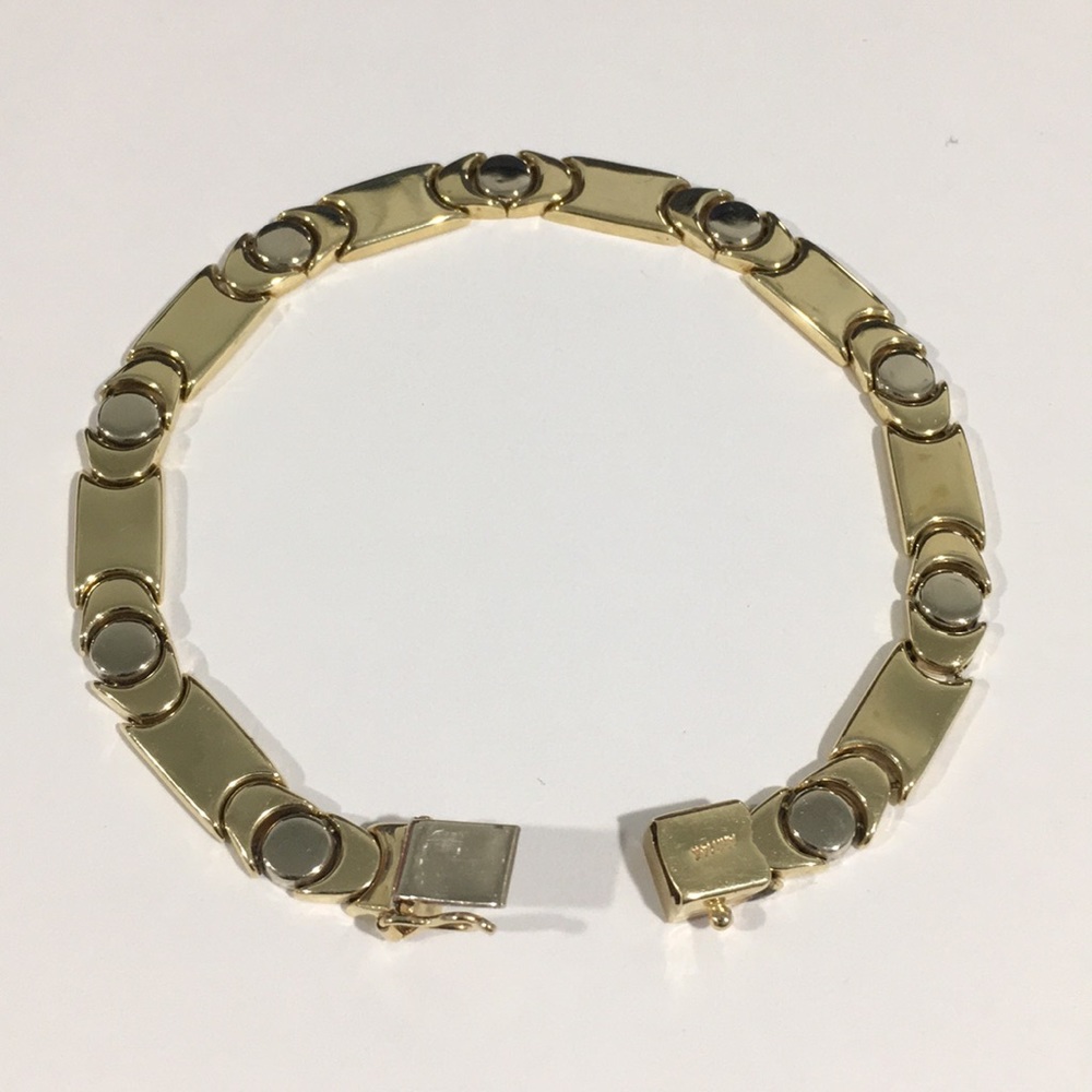 14k Two Tone Gold Bracelet